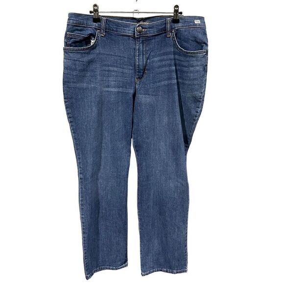 Lee Straight Jeans 16M Women’s Medium Wash Pre-Owned [#1526] - Picture 1 of 6